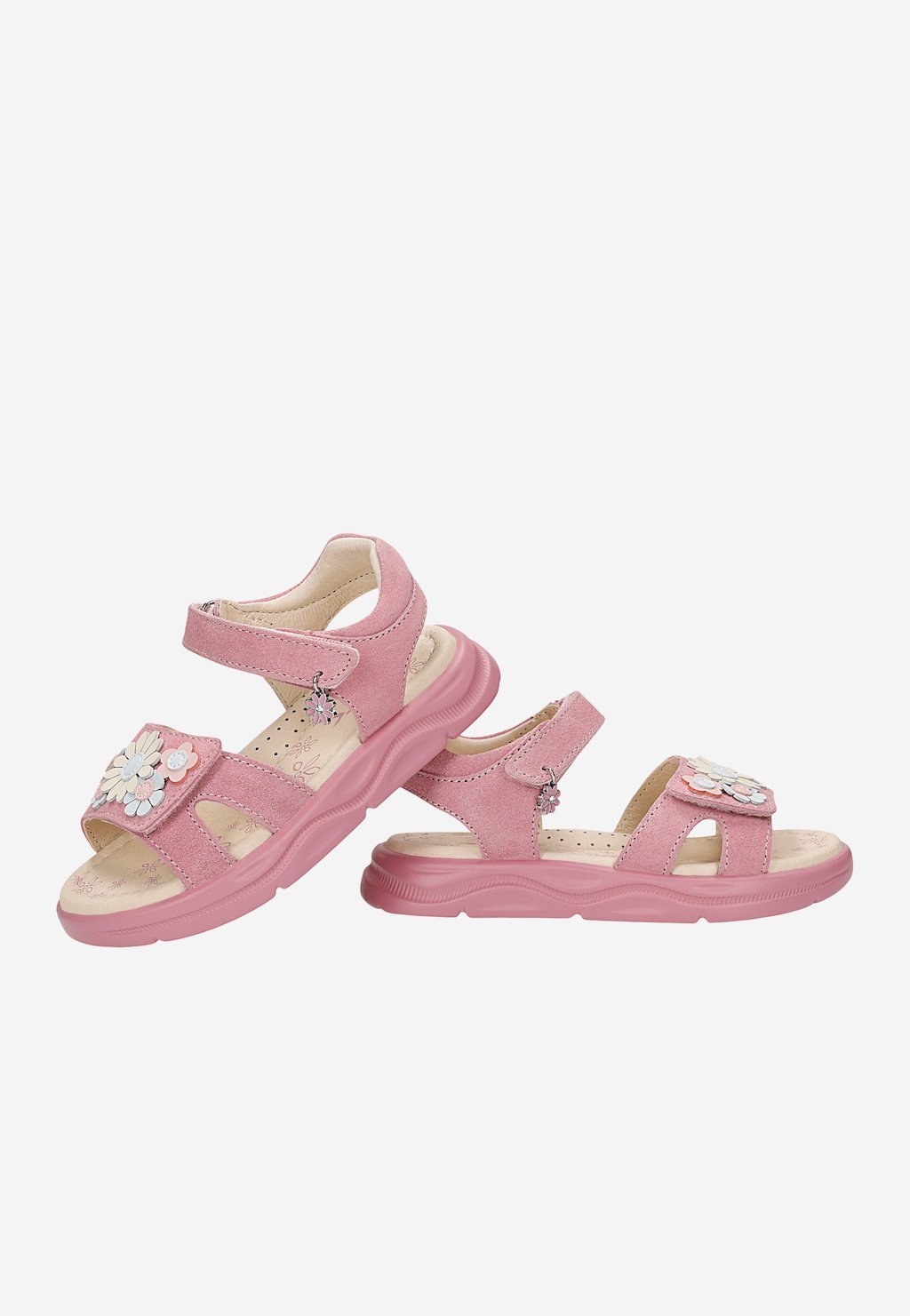 Różowe sandały dziewczęce z kwiatowymi detalami BARTEK 84416-65 Widok 6