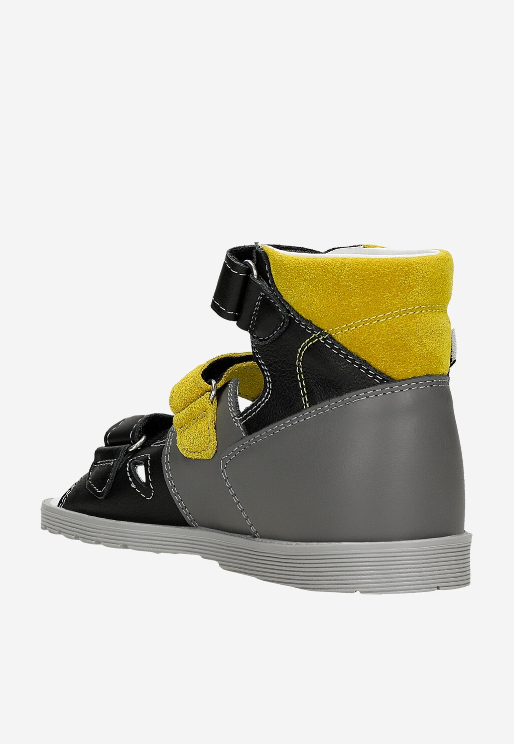 Popielato-żółte sandały zabudowane dla chłopca BARTEK 86804-027 Widok 3