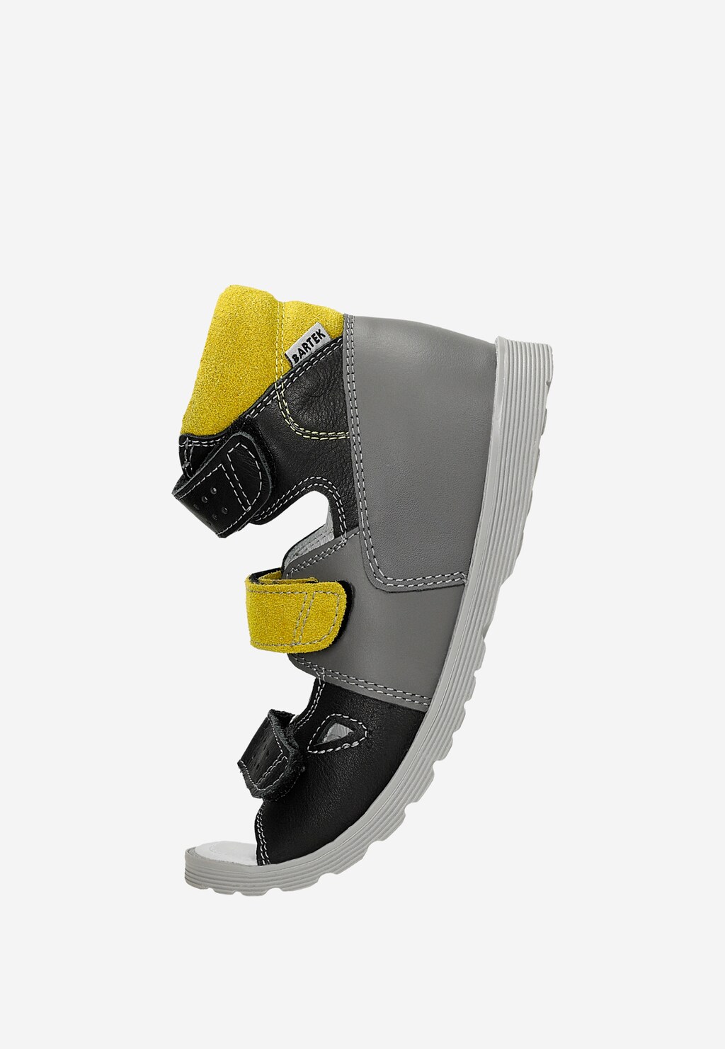 Popielato-żółte sandały zabudowane dla chłopca BARTEK 86804-027 Widok 8