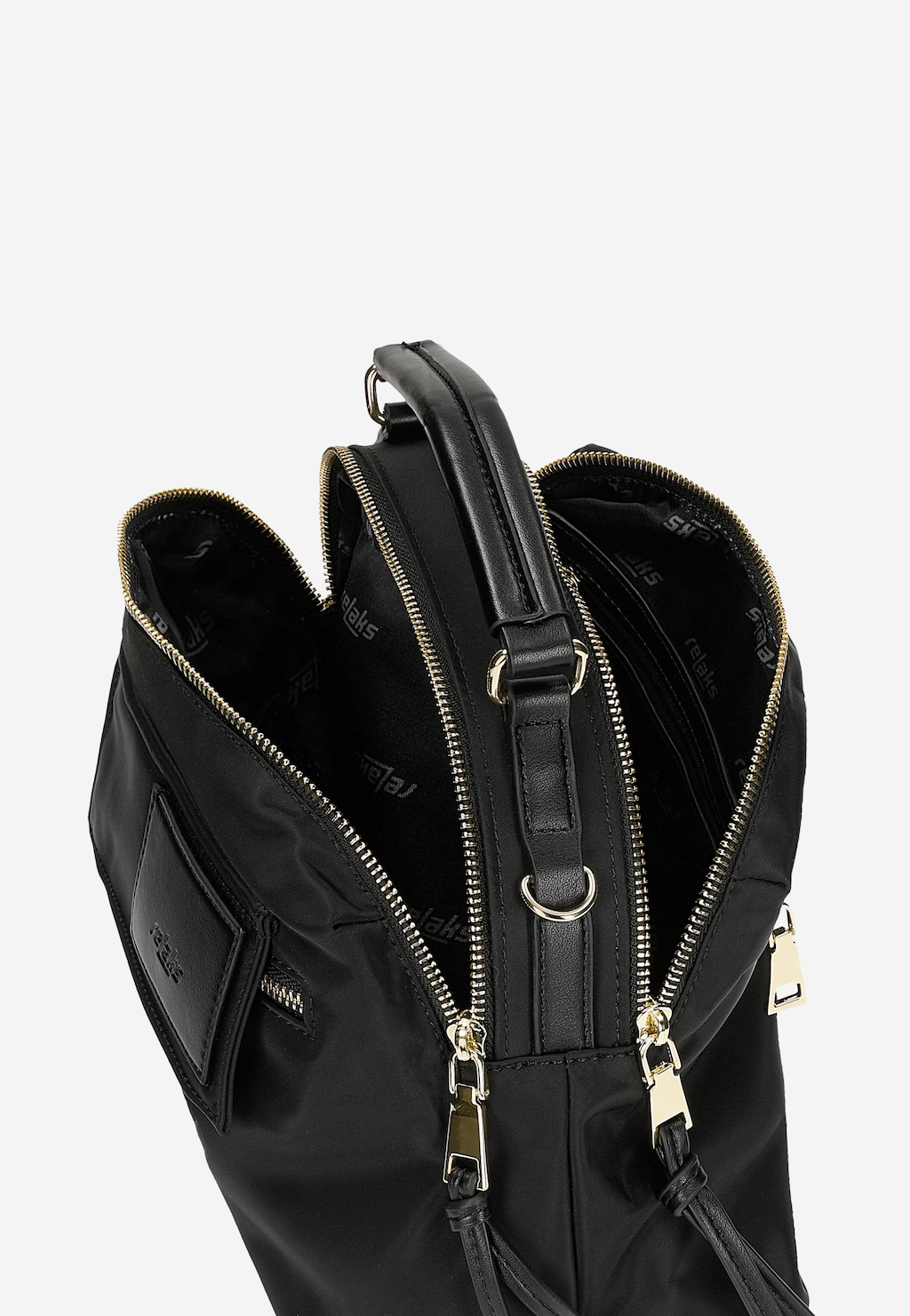 Czarna torebka damska RELAKS R80305-11 Widok 5