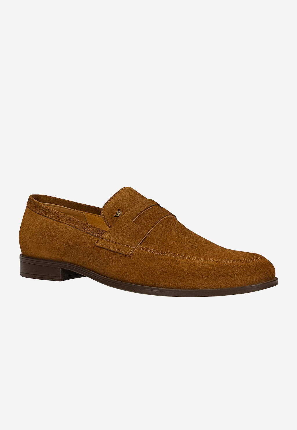Brązowe mokasyny męskie penny loafers 10294-63 Widok 2