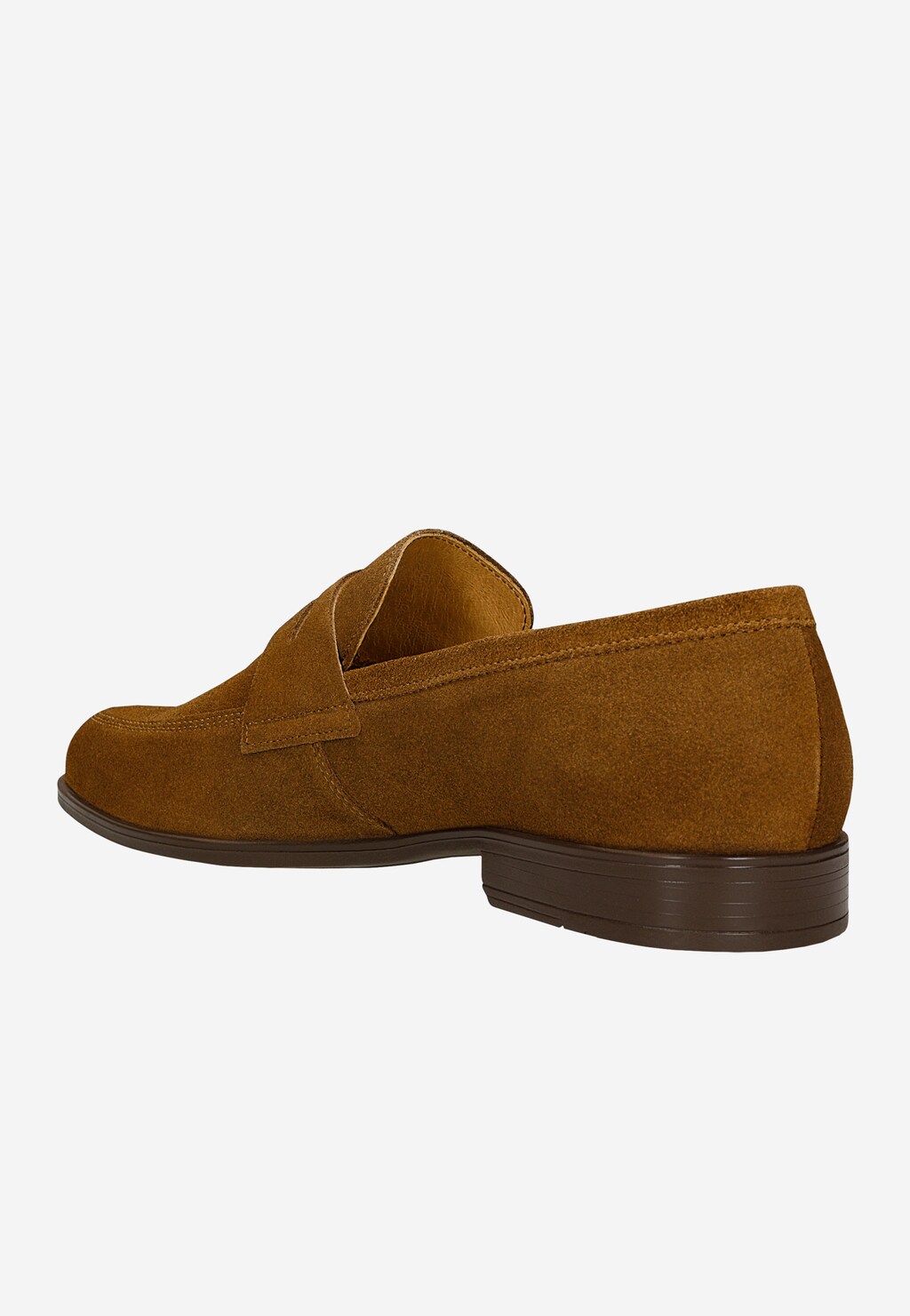 Brązowe mokasyny męskie penny loafers 10294-63 Widok 3