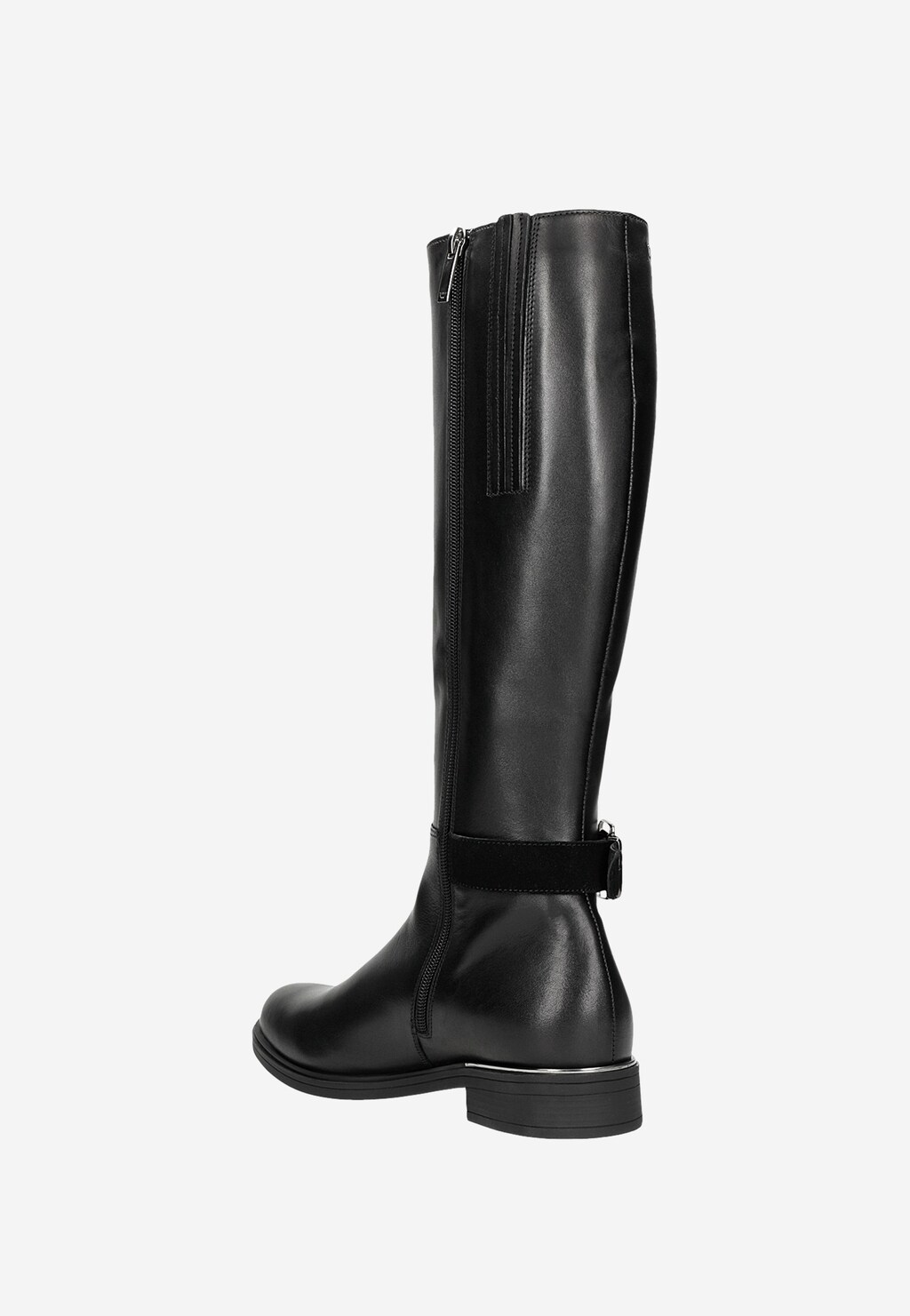 Čierne dámske čižmy typu jazdecké 71011-71 Widok 4