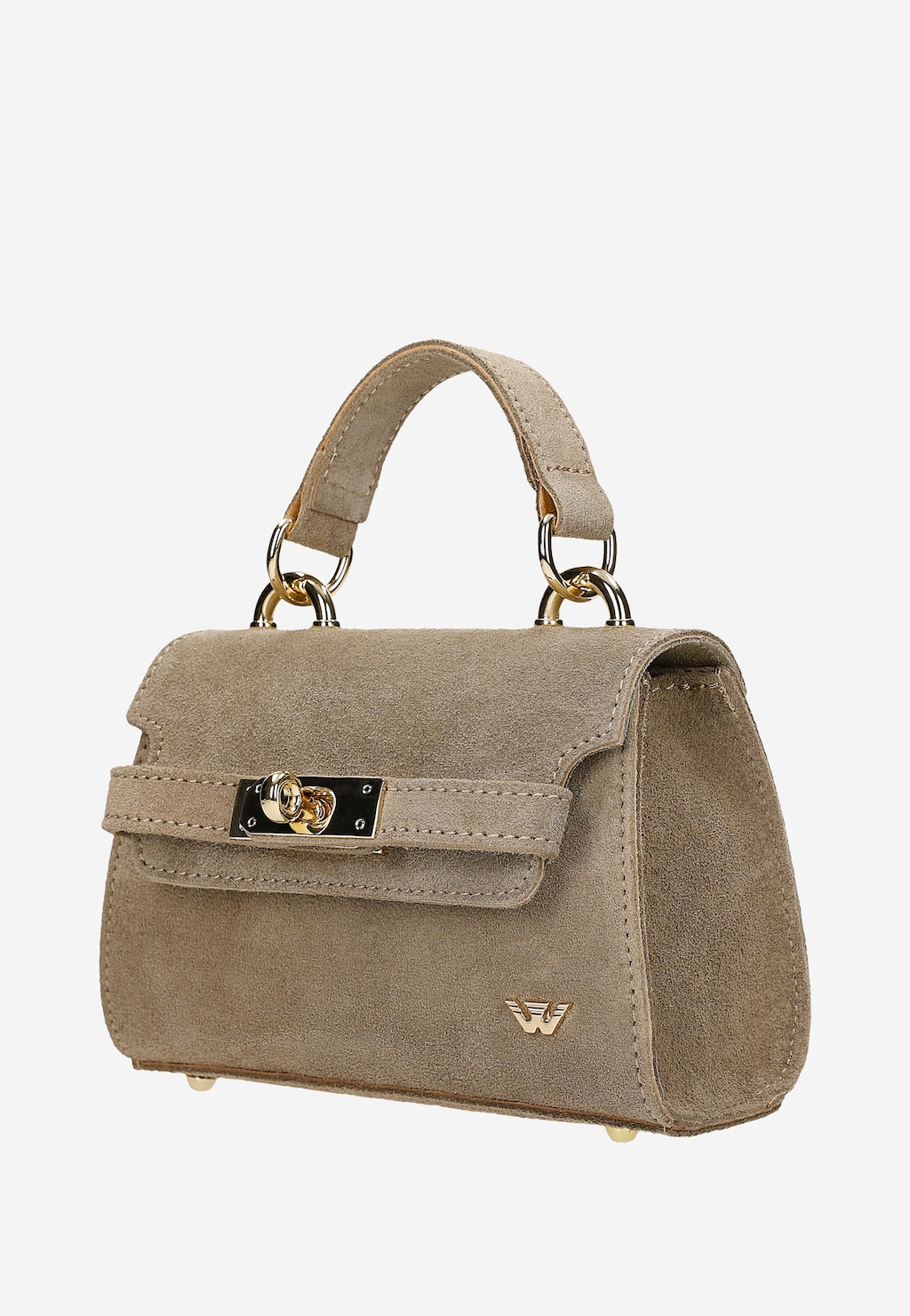 Beżowy kuferek ze złotym zapięciem 80471-64 Widok 2