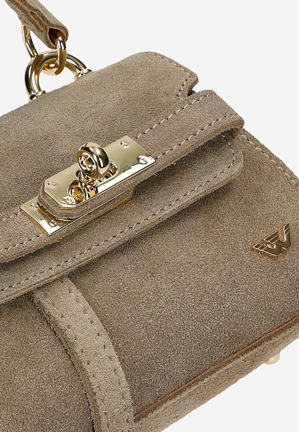 Beżowy kuferek ze złotym zapięciem 80471-64 Widok 7