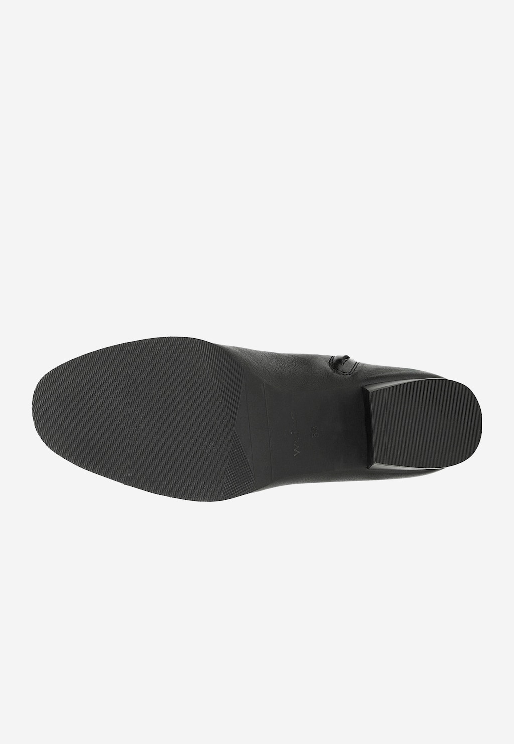 Čierne kožené kotníkové topánky na nízkom podpätku 55329-51 Widok 6