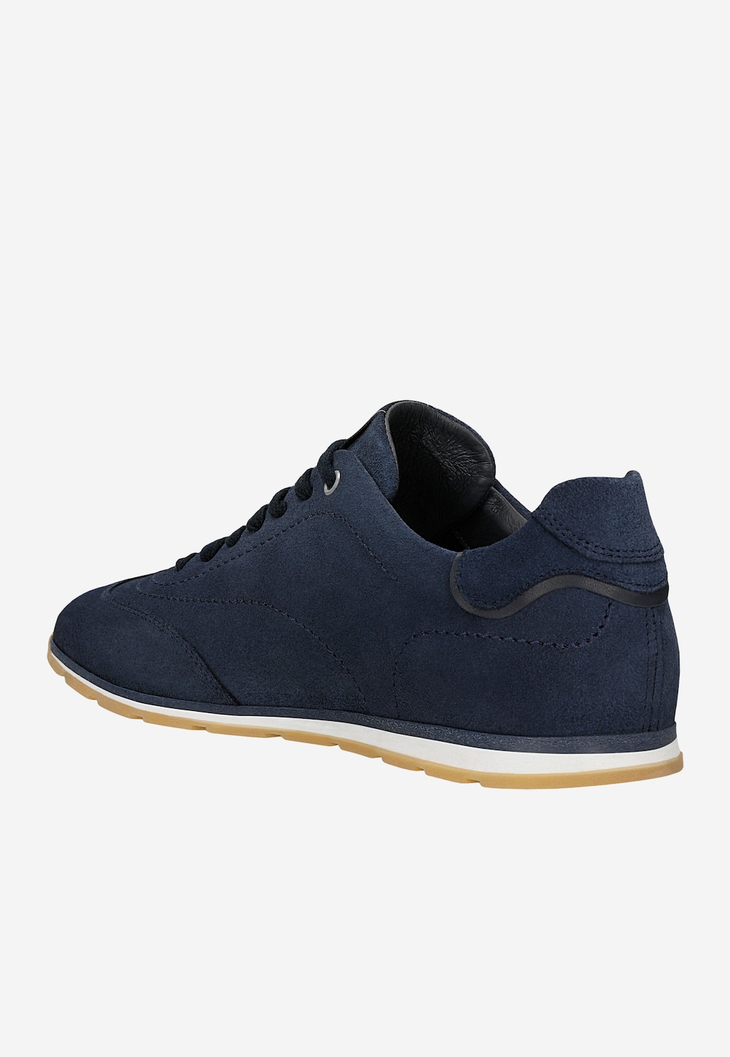 Granatowe sneakersy męskie na niskiej podeszwie 10300-76 Widok 3