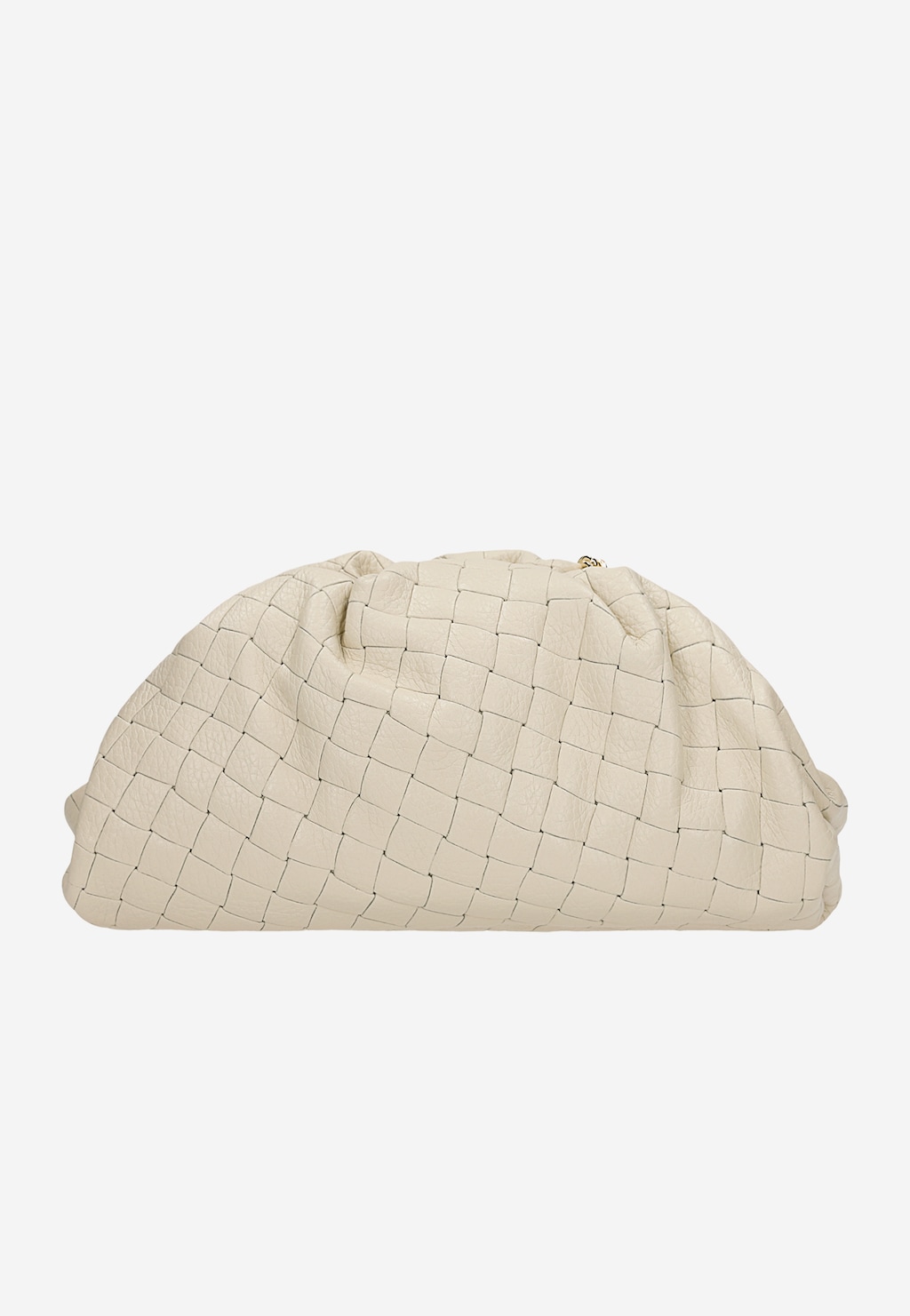 Beżowa pleciona torebka wizytowa 80473-54 Widok 3