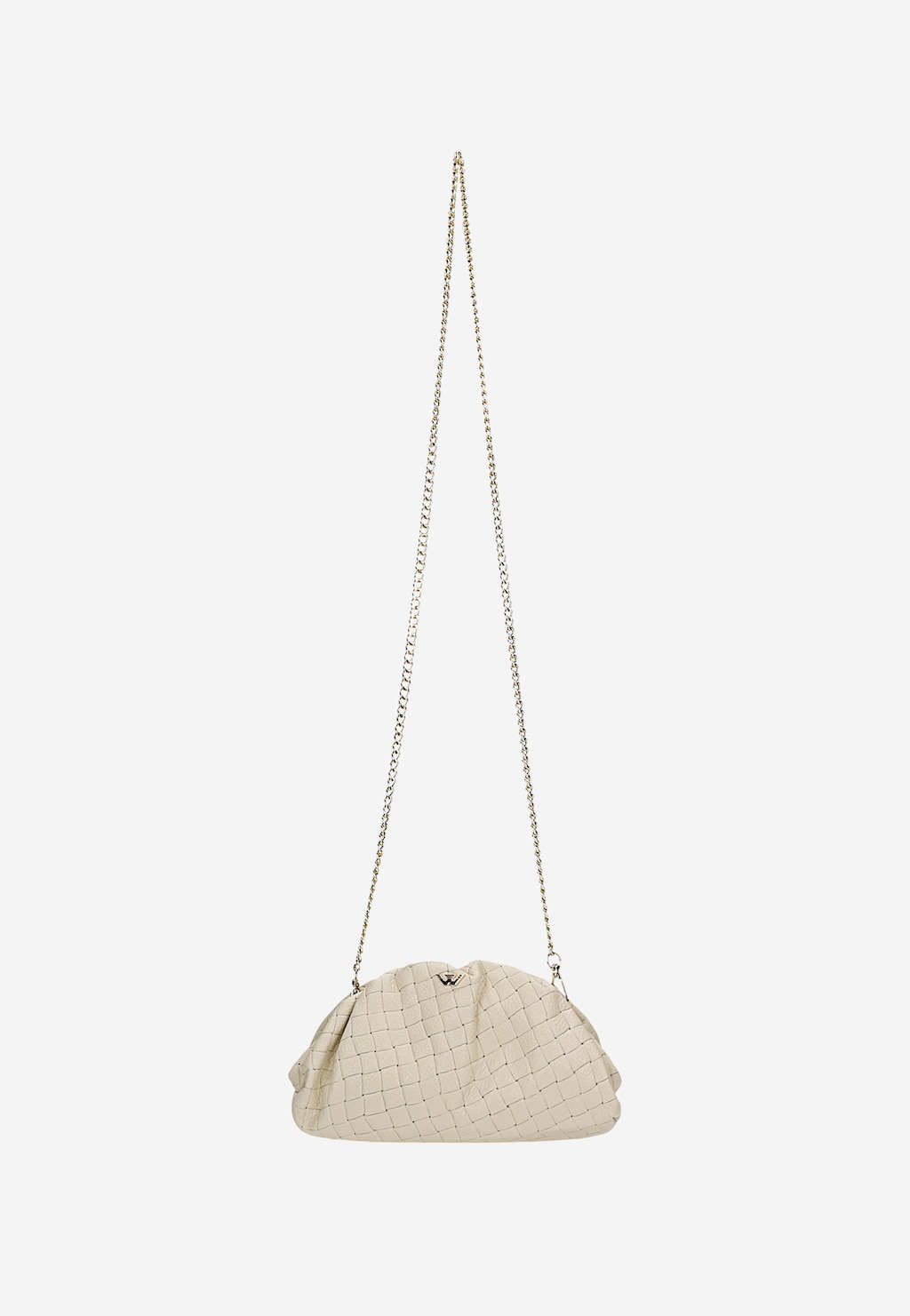 Beżowa pleciona torebka wizytowa 80473-54 Widok 4