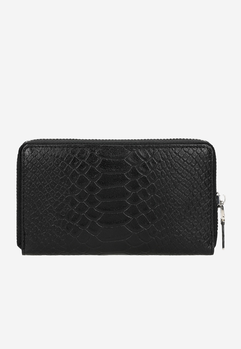 Černá dámská peněženka z tlačené lícové kůže 91065-51 Widok 4