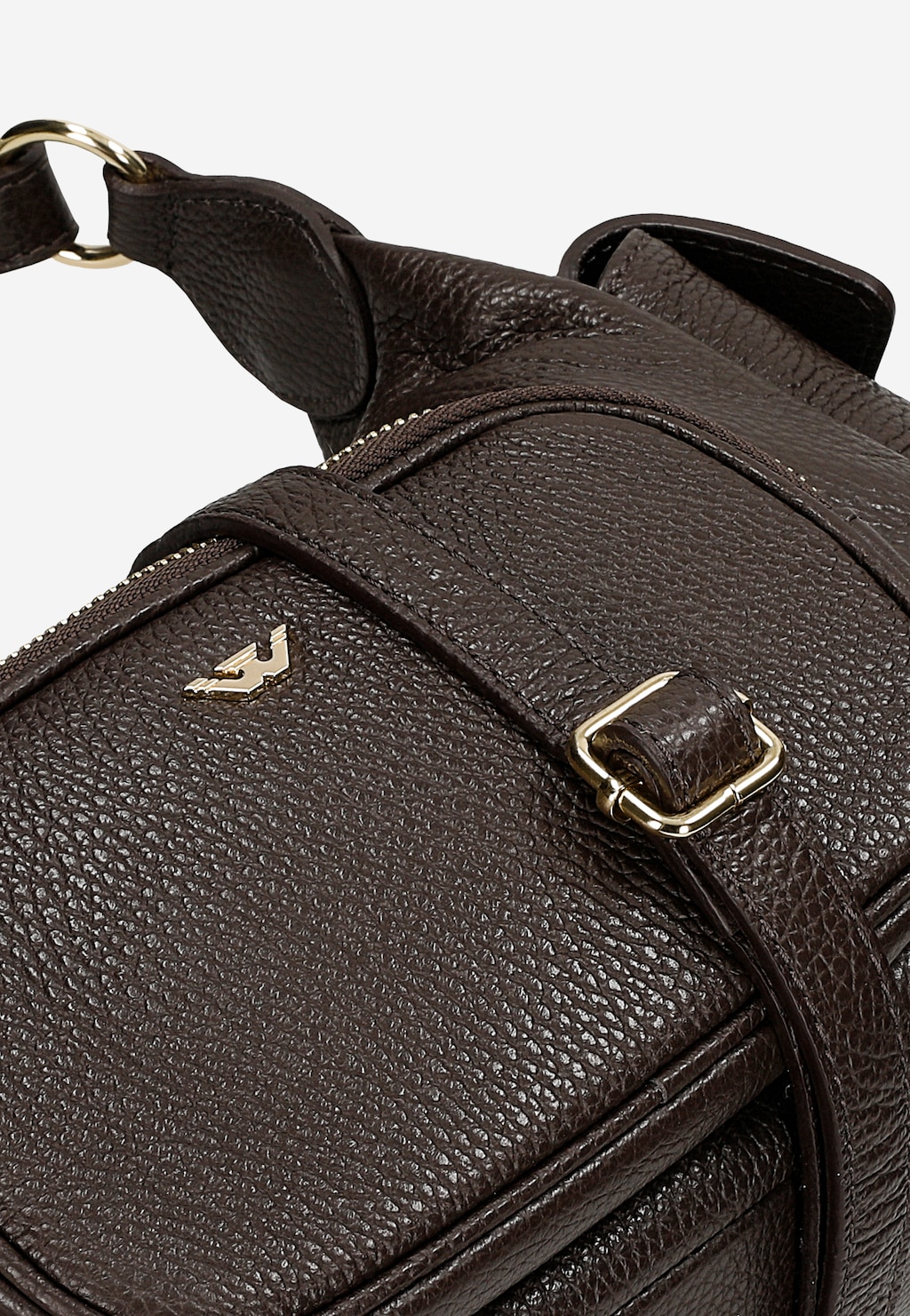 Tmavohnedá kožená dámska kabelka 80458-52 Widok 7