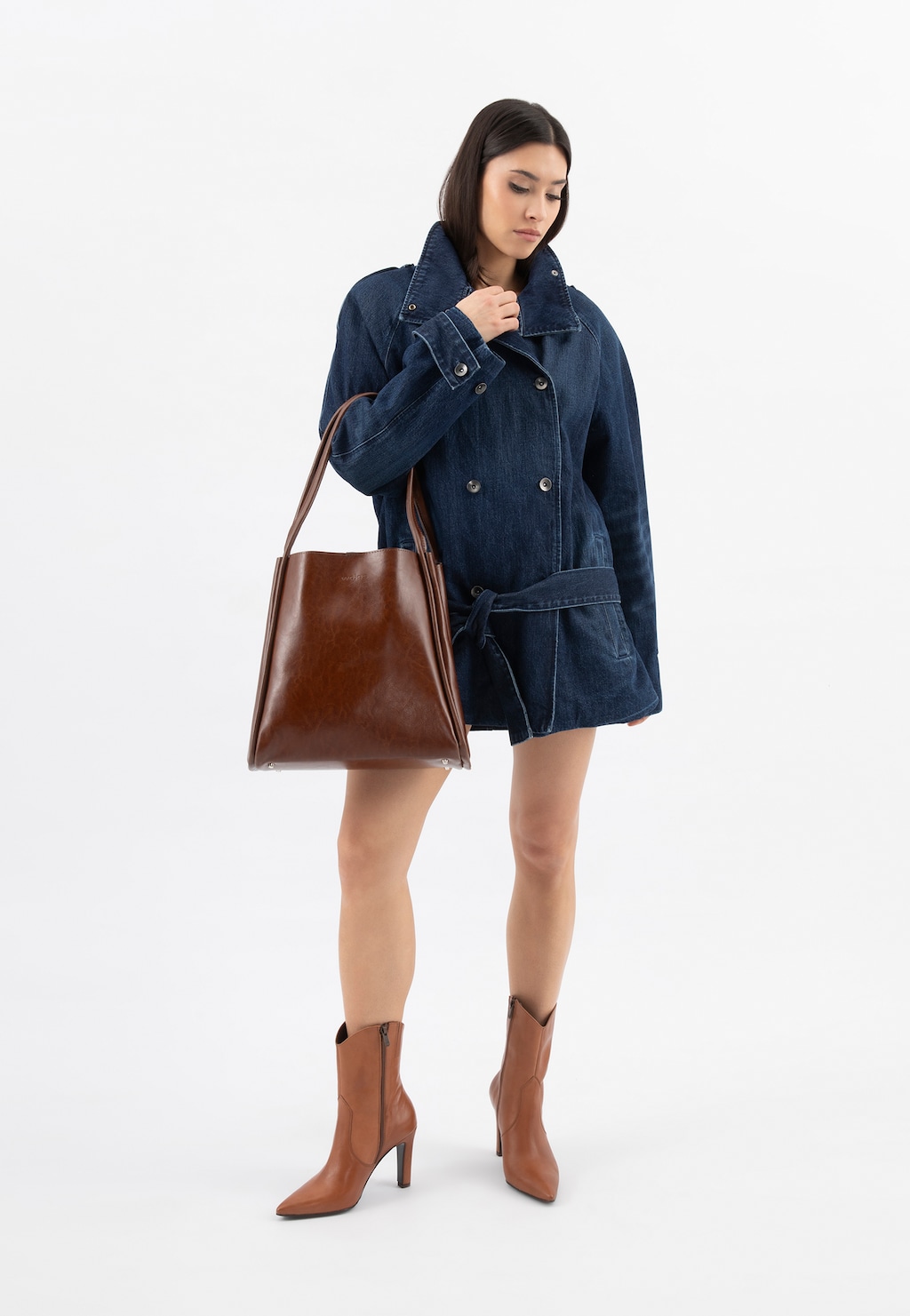 Veľká hnedá dámska kabelka 80452-52 Widok 1