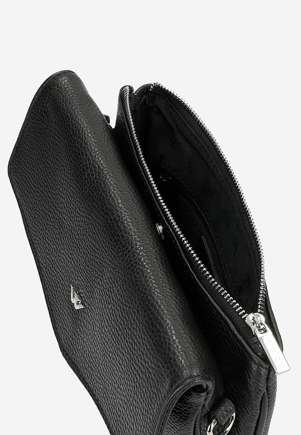 Malá čierna dámska kabelka z lícnej kože 80412-51 Widok 7