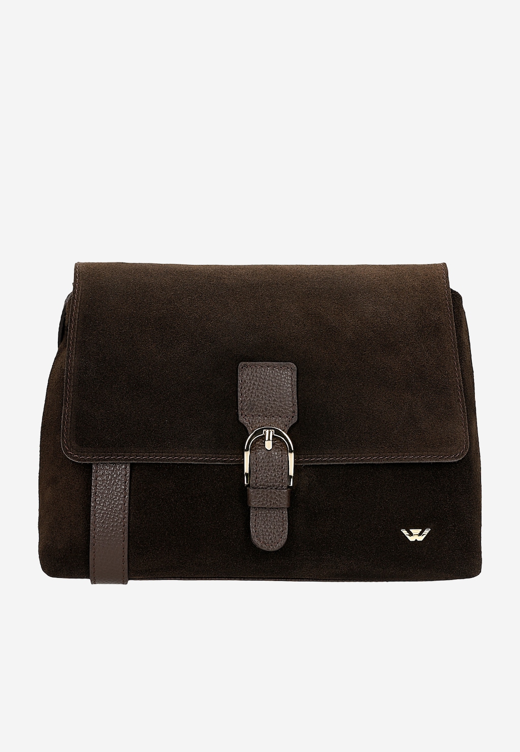 Czekoladowa torebka damska z łączonych skór 80395-72 Widok 2