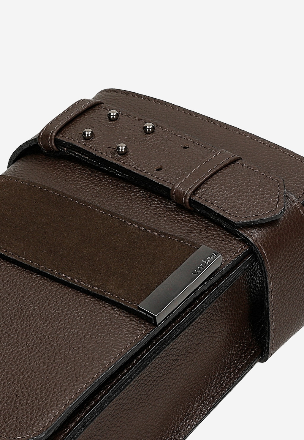 Tmavohnedá čokoládová dámska kabelka crossbody 80187-72 Widok 8