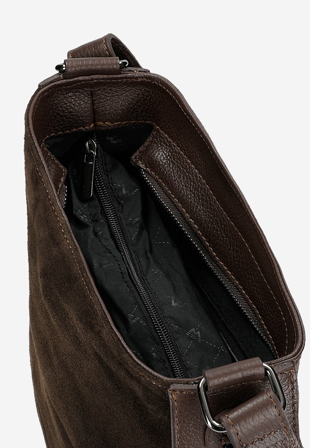 Tmavohnedá dámska kabelka z kombinovaných kôž 80067-72 Widok 6