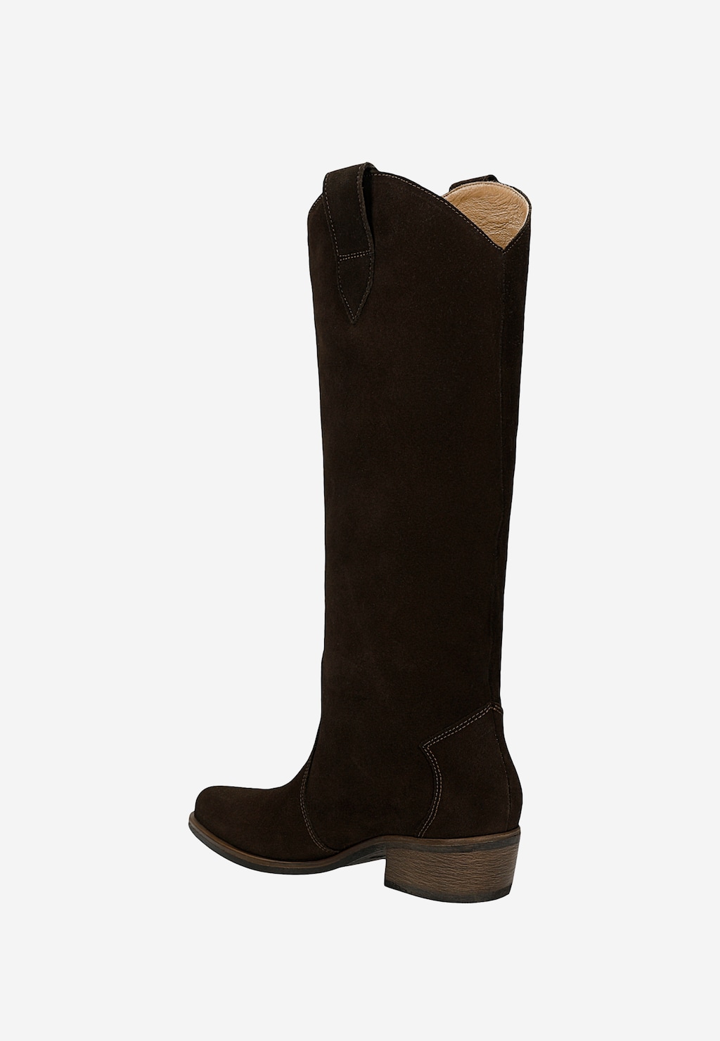 Vysoké tmavohnedé kovbojské čižmy dámske 71154-62 Widok 4