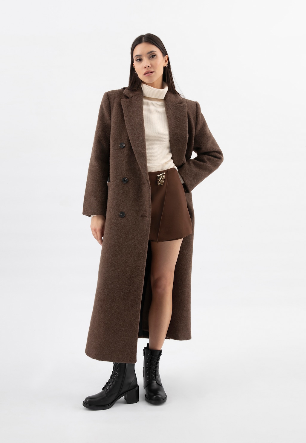 Čierne kožené dámske kotníkové topánky na podpätku 64140-51 Widok 9