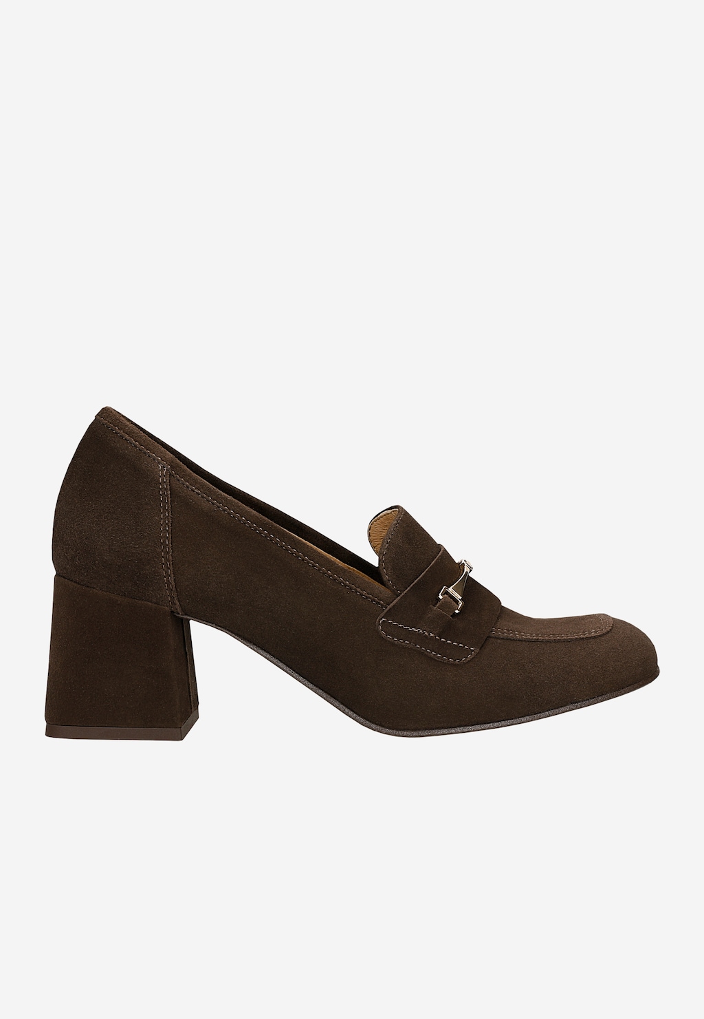 Čokoládové poltopánky na vysokom opätku 46387-62 Widok 2