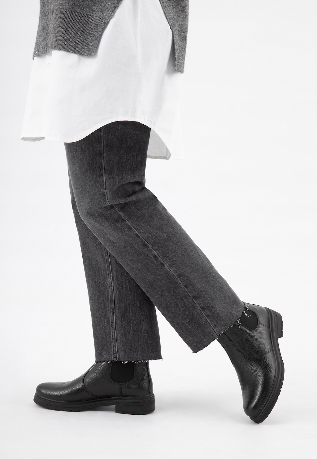 Čierne dámske štýblety z kolekcie CODE30 55089-51 Widok 8