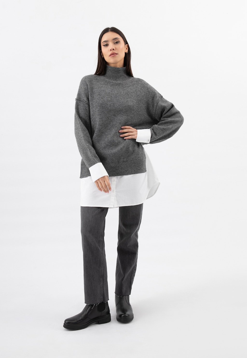 Čierne dámske štýblety z kolekcie CODE30 55089-51 Widok 1