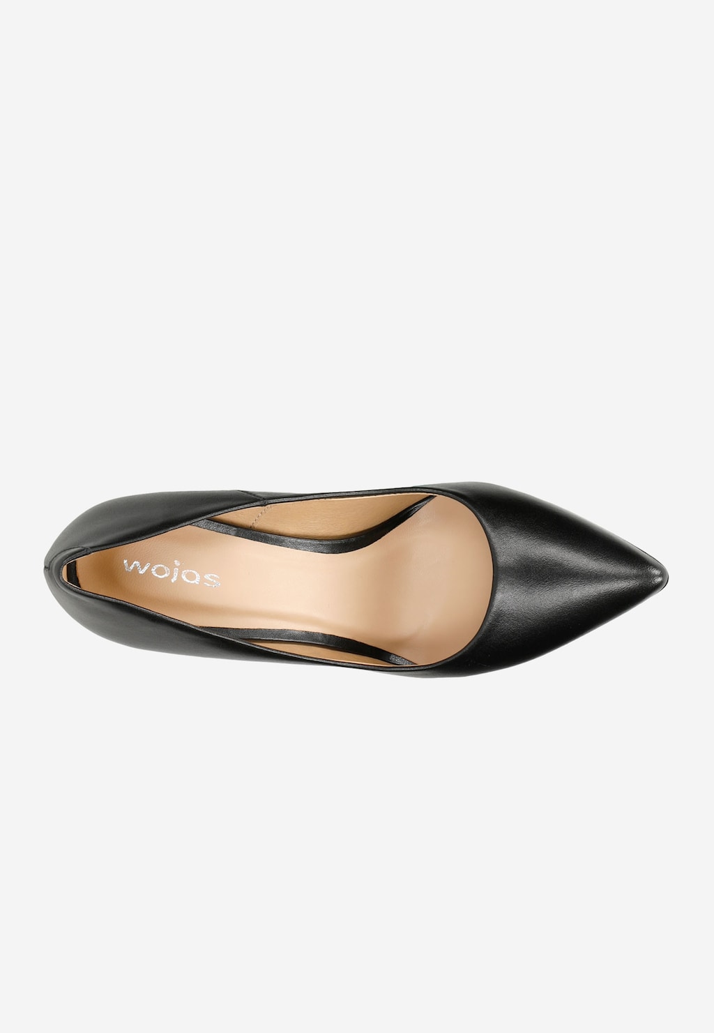 Czarne czółenka damskie na wysokim słupku 35039-51 Widok 5