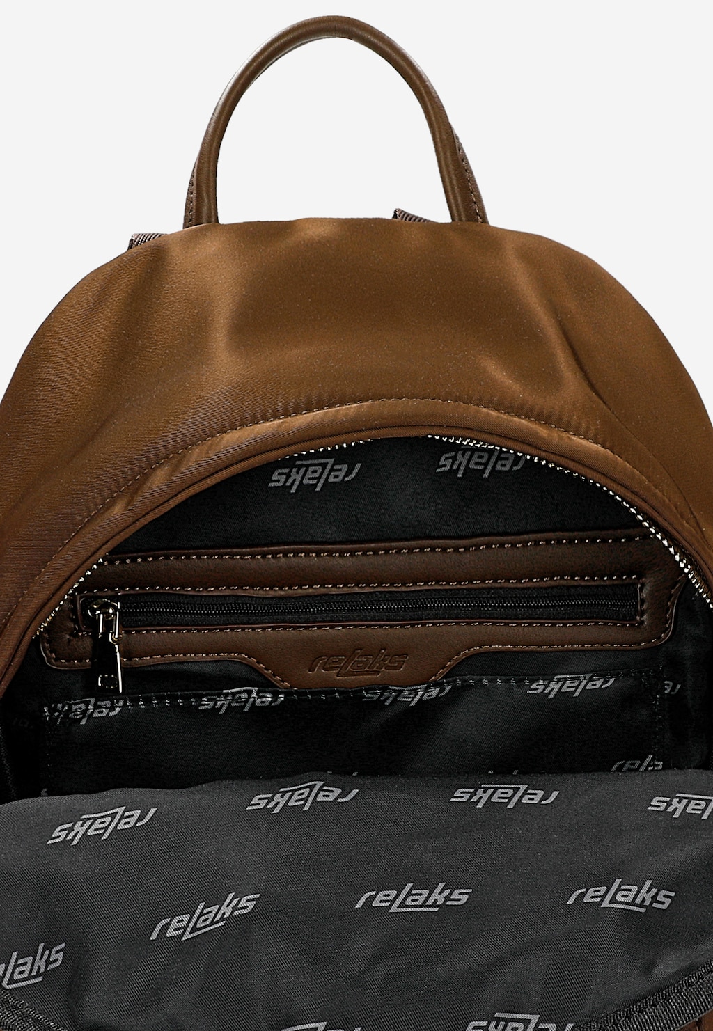 Mały brązowy plecak damski RELAKS R90010-12 Widok 4