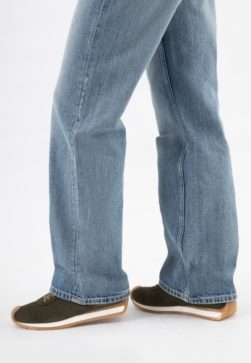 Zelené dámske tenisky zo semišovej usne 46368-77 Widok 8