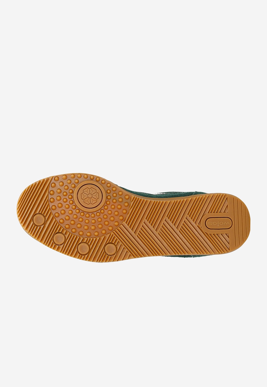 Zelené dámské tenisky z velurové useně 46375-77 Widok 6