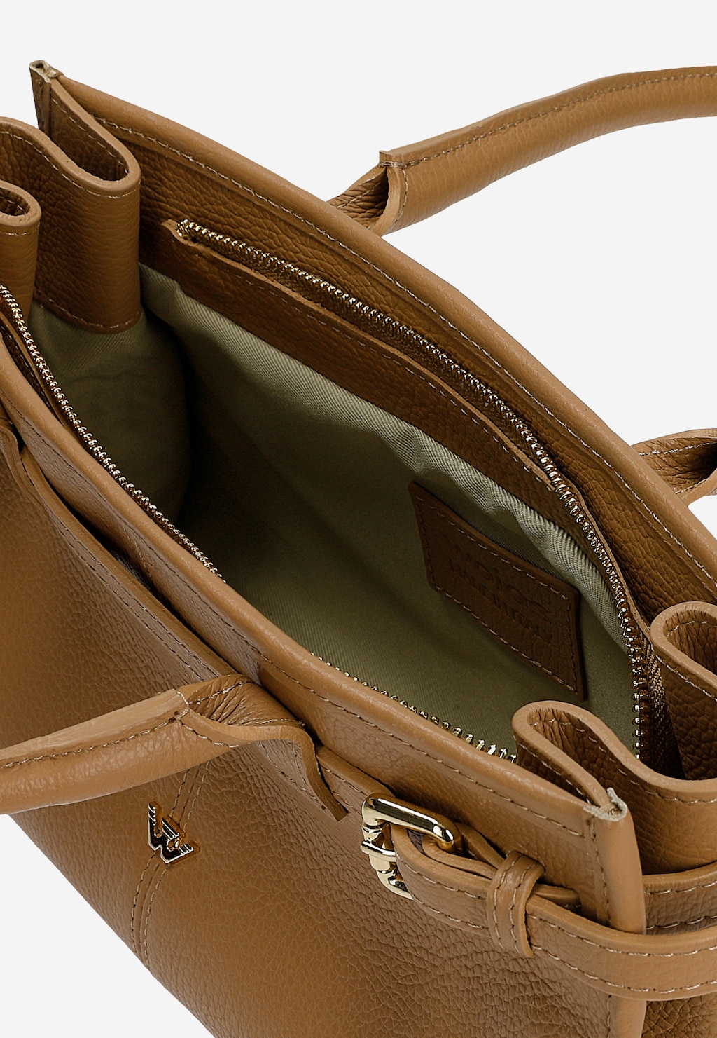 Jasnobrązowa torebka damska ze skóry naturalnej 80479-53 Widok 4