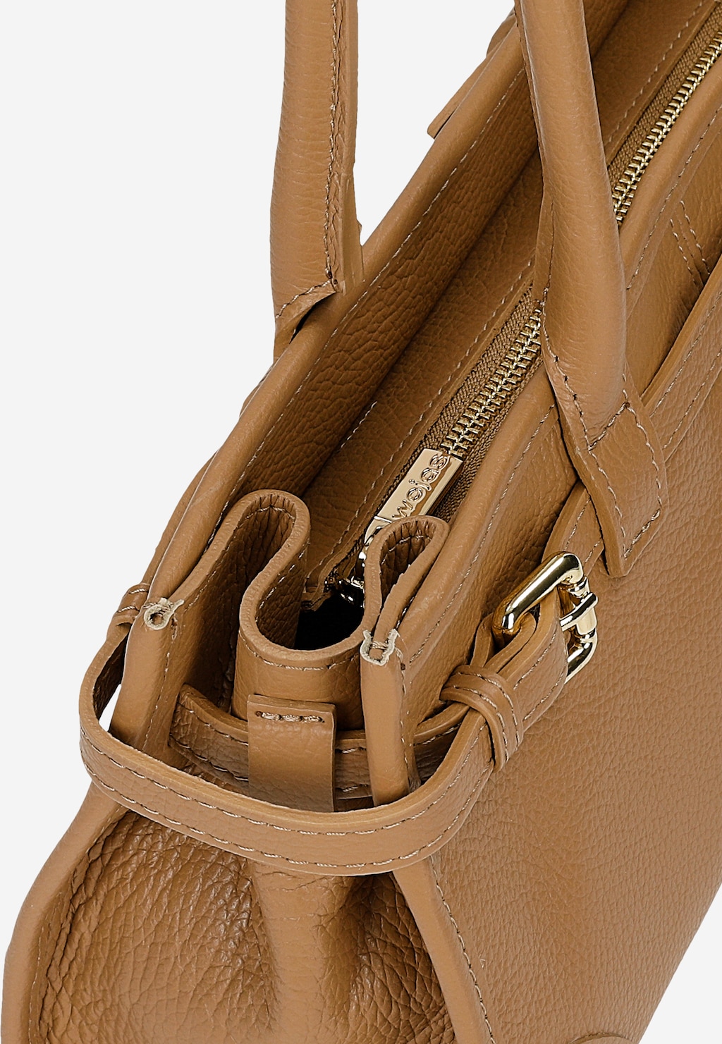 Jasnobrązowa torebka damska ze skóry naturalnej 80479-53 Widok 5