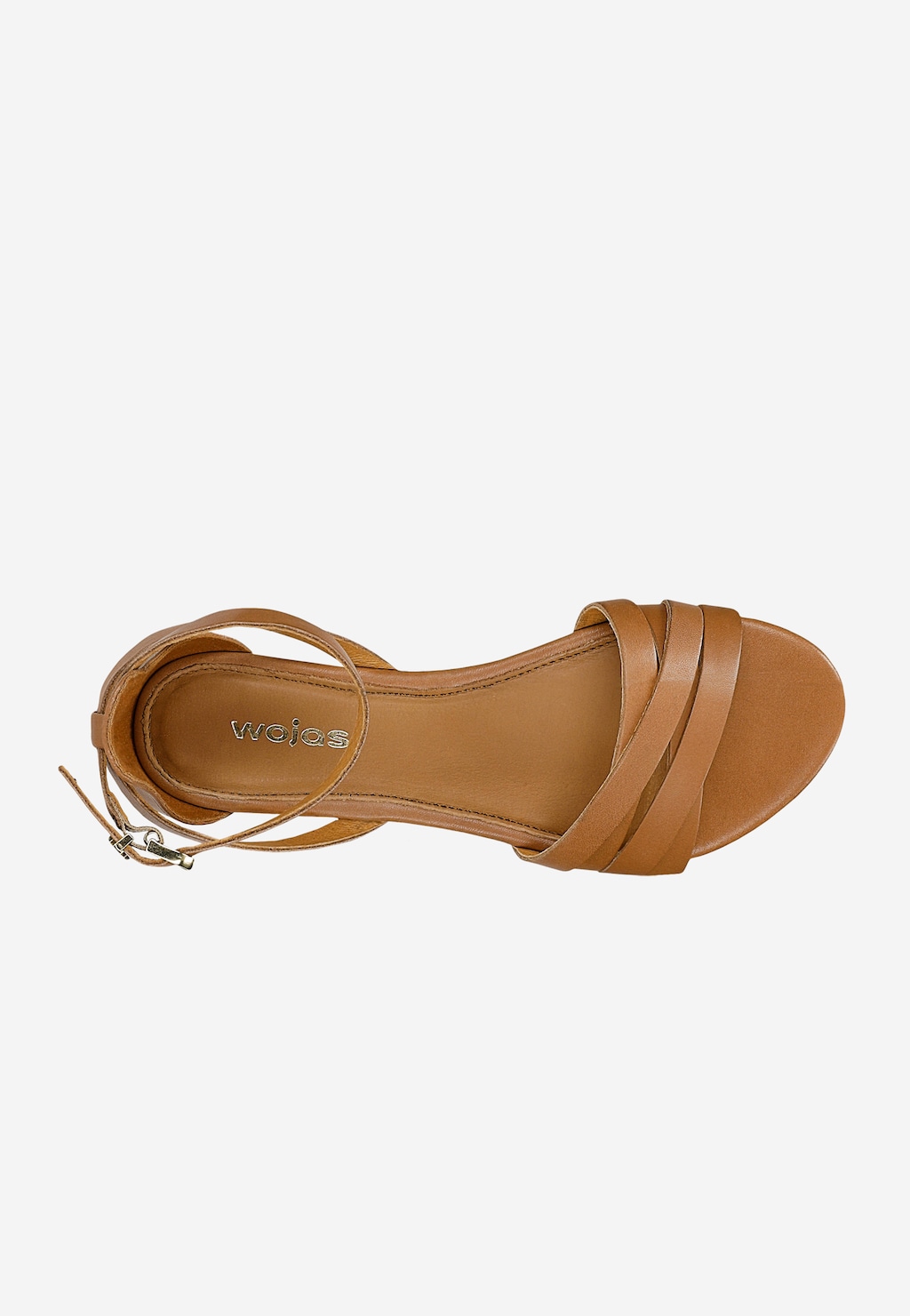 Brązowe sandały damskie w stylu urban 76015-53 Widok 5