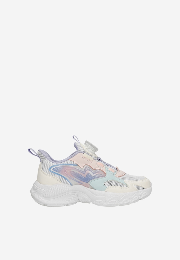 Pastelowe dziewczęce sneakersy z zapięciem BOA