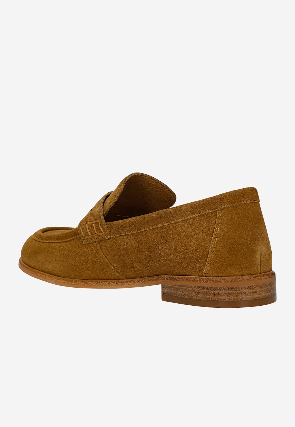 Brązowe mokasyny damskie penny loafers 46392-63 Widok 3