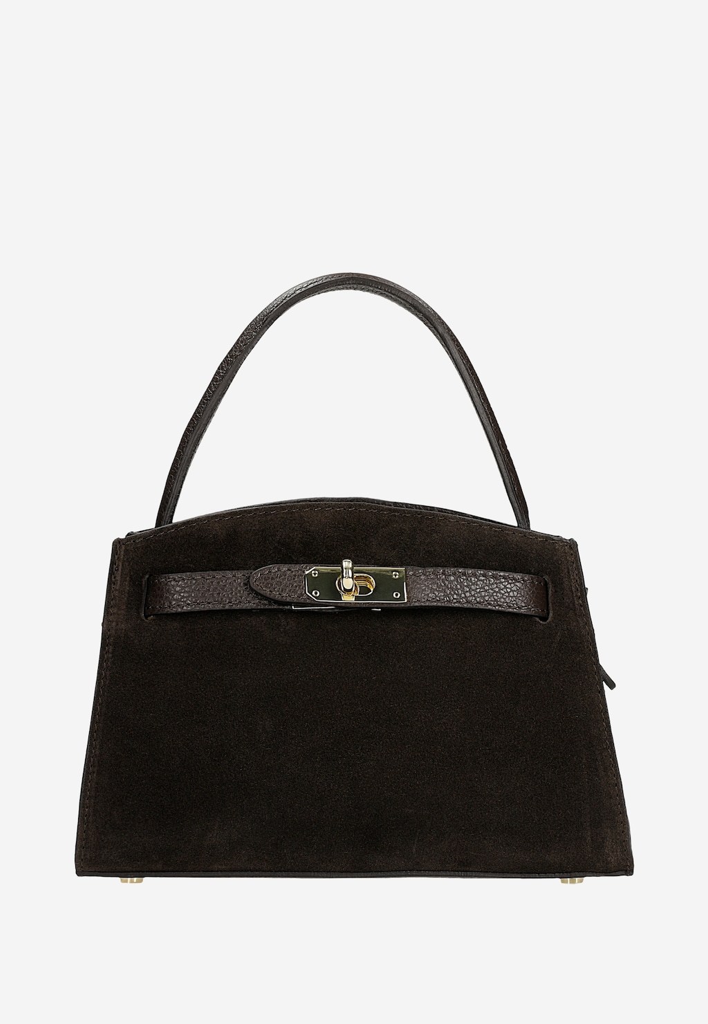 Elegancka czekoladowa torebka kuferek 80487-72 Widok 1