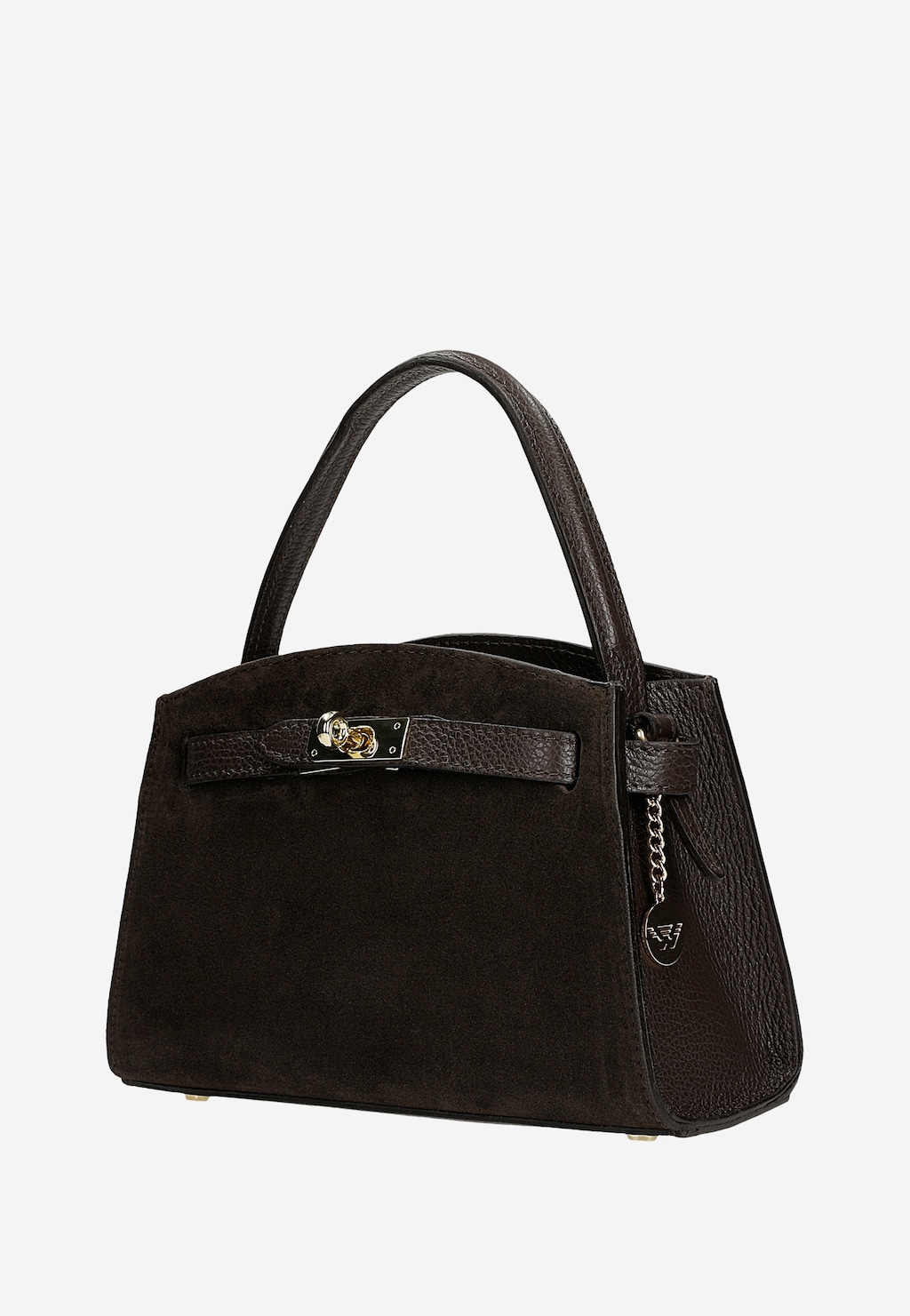 Elegancka czekoladowa torebka kuferek 80487-72 Widok 2