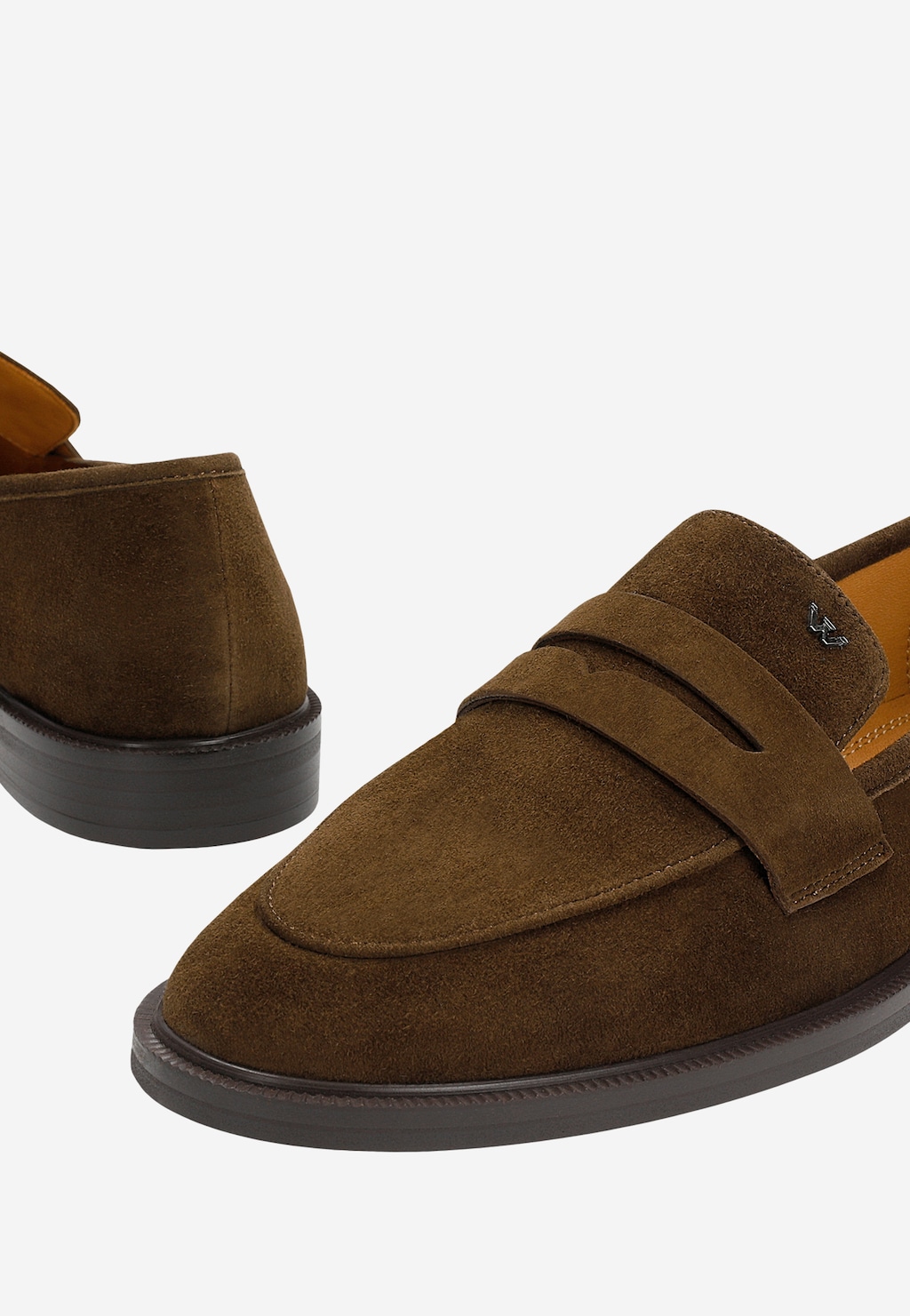 Brązowe mokasyny z dwoiny 46398-62 Widok 6