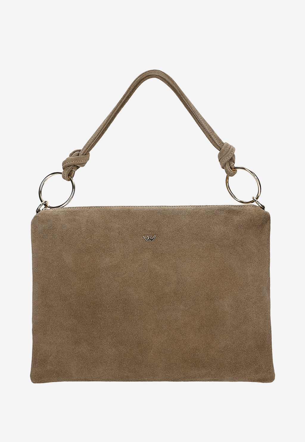 Ciemnobeżowa torebka damska z dwoiny 80462-64 Widok 1