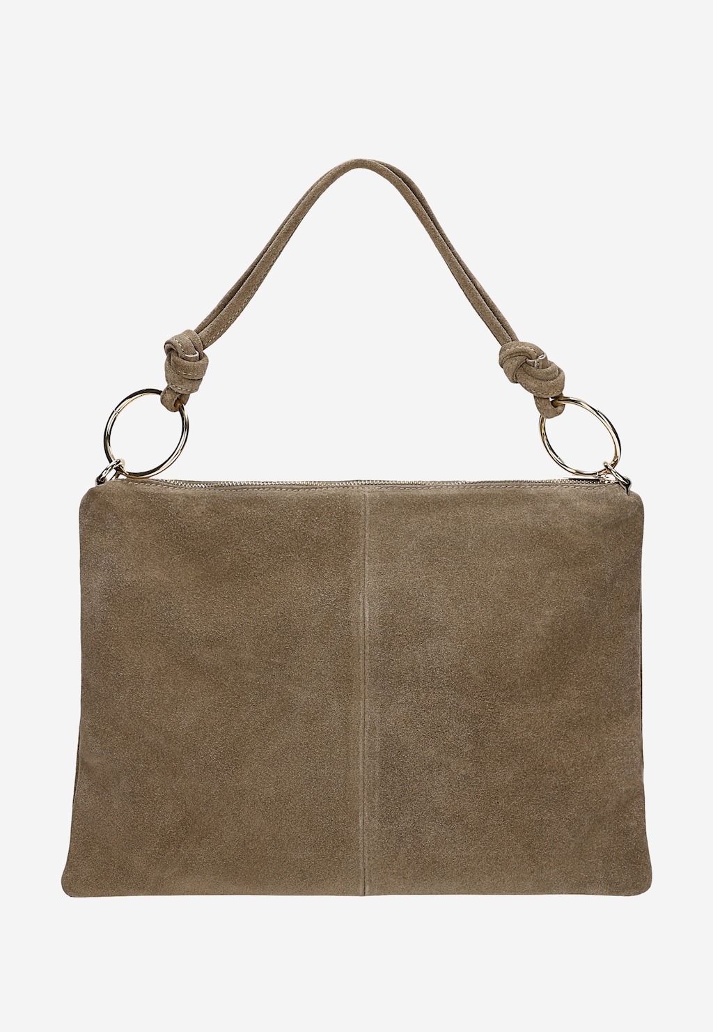 Ciemnobeżowa torebka damska z dwoiny 80462-64 Widok 3