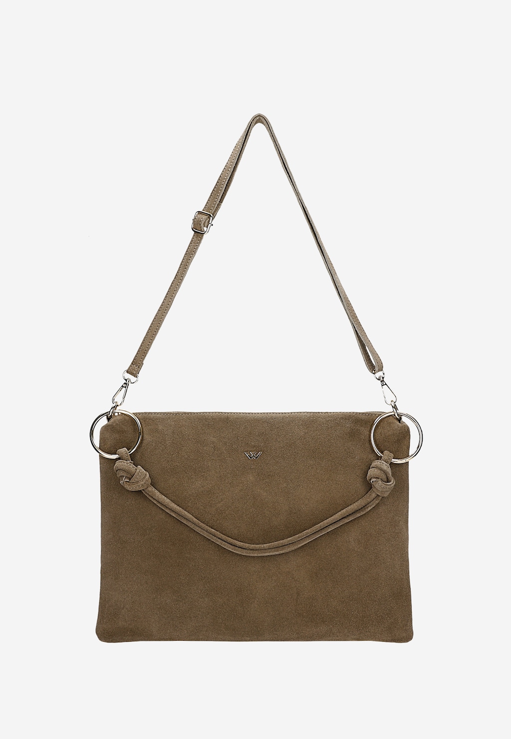 Ciemnobeżowa torebka damska z dwoiny 80462-64 Widok 4