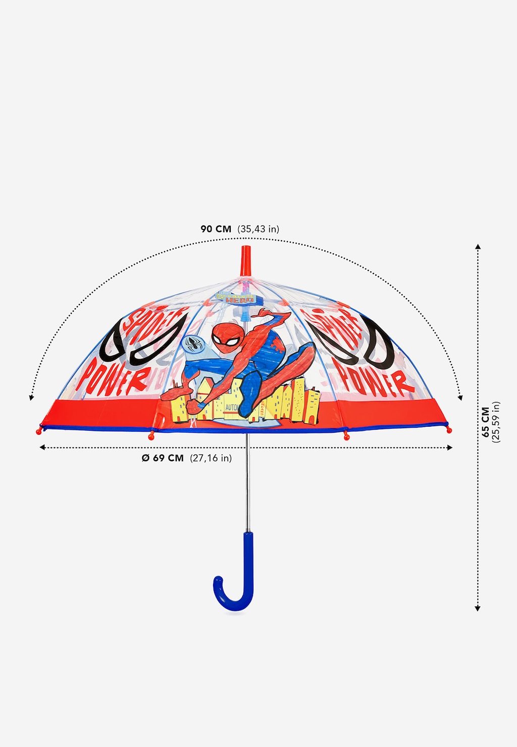 Parasol dziecięcy Spider-Man BARTEK 85801-15 Widok 5