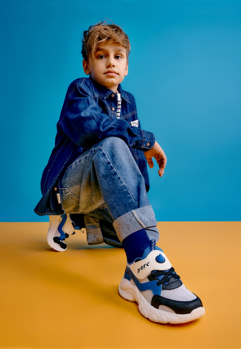 Biało-niebieskie sneakersy chłopięce BARTEK 87014-16 Widok 10