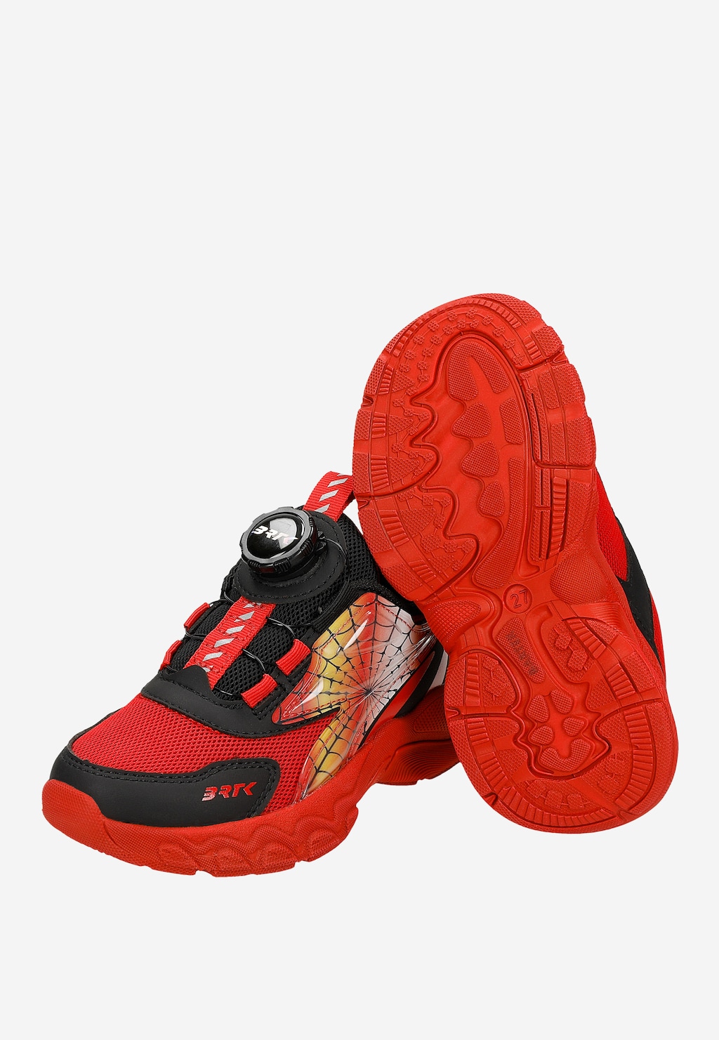 Czerwone sneakersy chłopięce z zapięciem na pokrętło BARTEK 87015-15 Widok 7