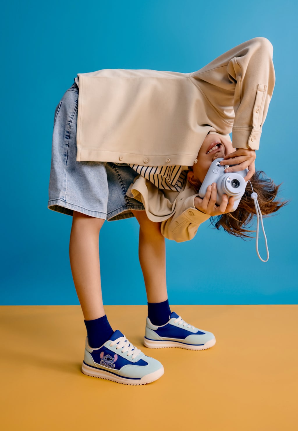 Granatowo-niebieskie sneakersy dziecięce Stitch BARTEK 87033-26 Widok 9