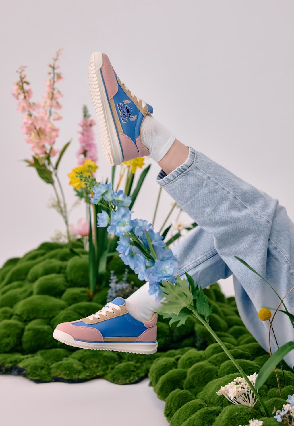 Niebiesko-różowe sneakersy dziecięce Stitch BARTEK 87033-25 Widok 9