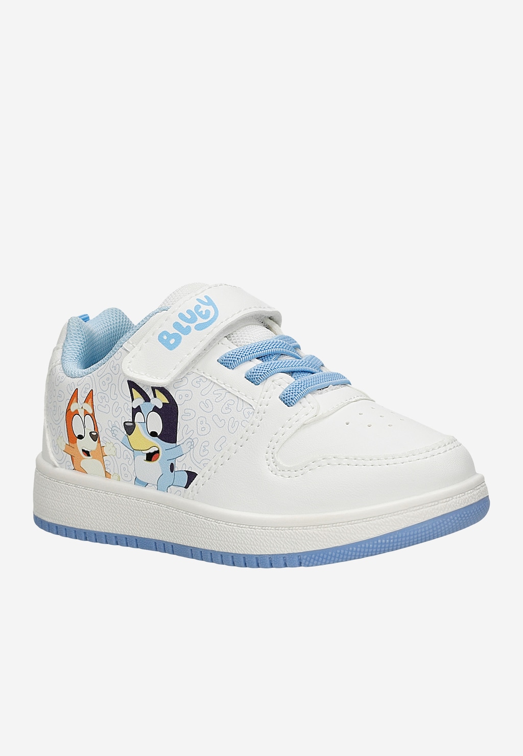 Białe trampki Bluey z niebieskimi wstawkami BARTEK 87034-19 Widok 2