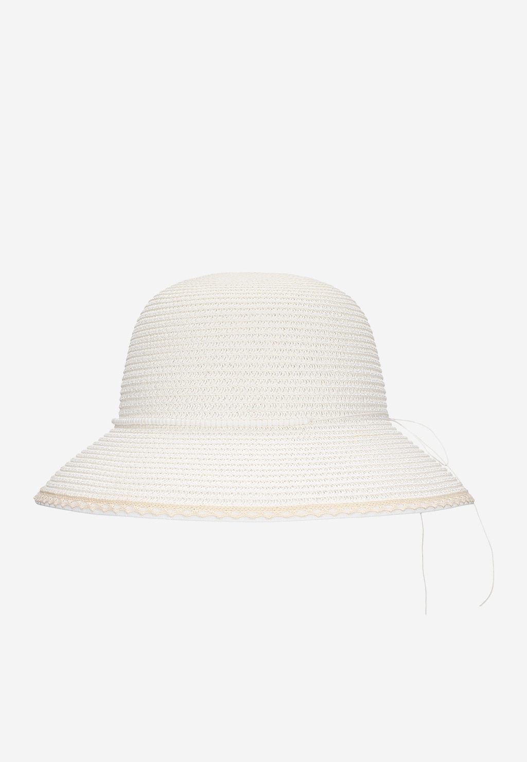 Biely pletený dievčenský klobúk BARTEK 85607-19 Widok 2