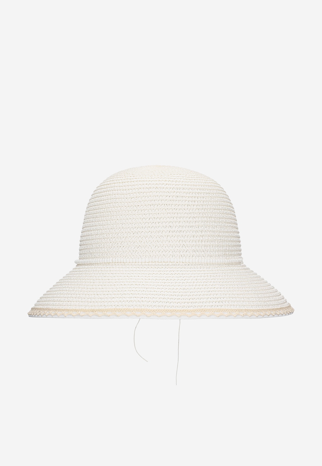 Biely pletený dievčenský klobúk BARTEK 85607-19 Widok 3