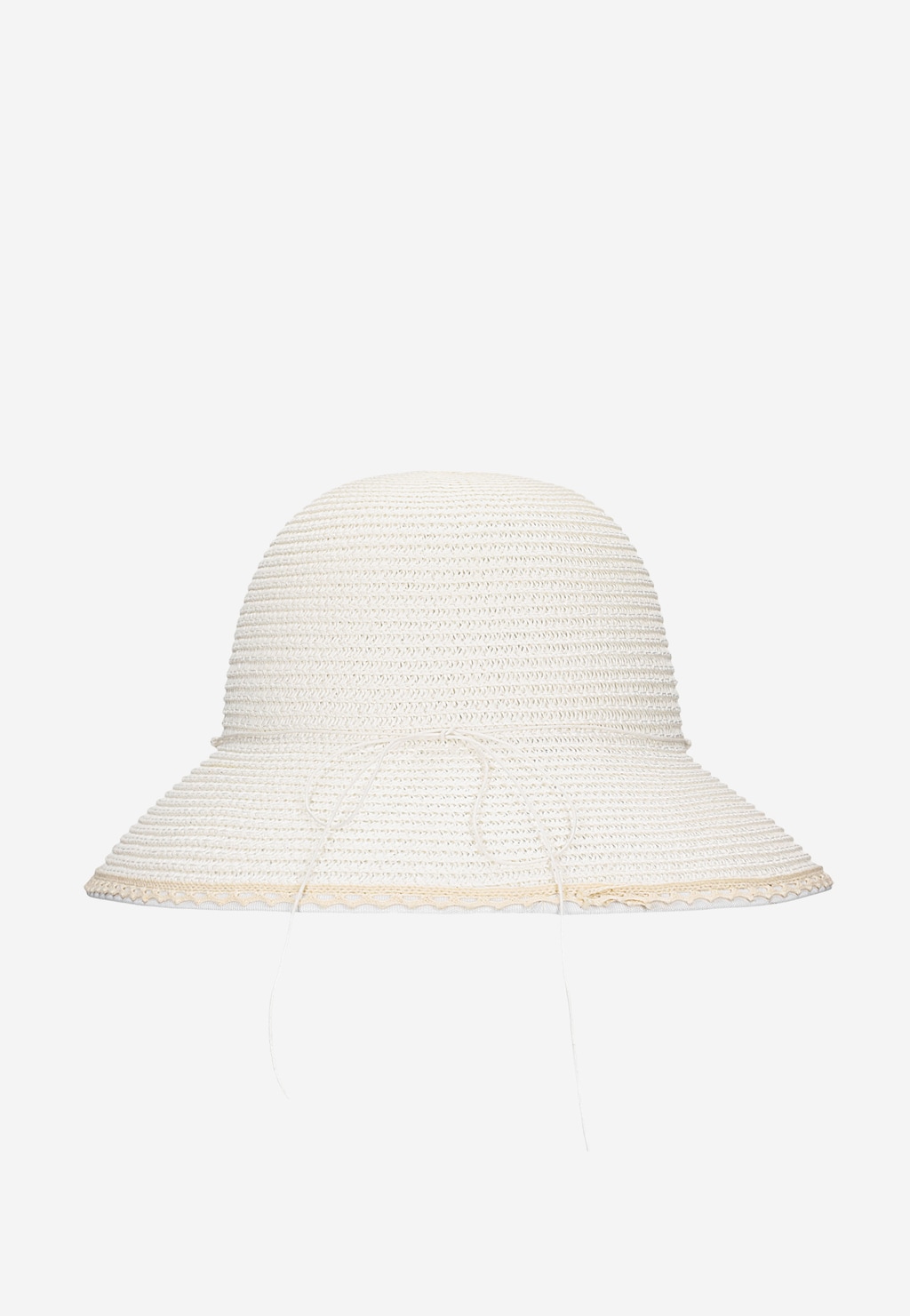 Biely pletený dievčenský klobúk BARTEK 85607-19 Widok 4