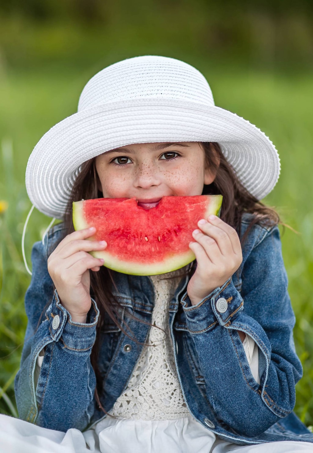 Biely pletený dievčenský klobúk BARTEK 85607-19 Widok 8